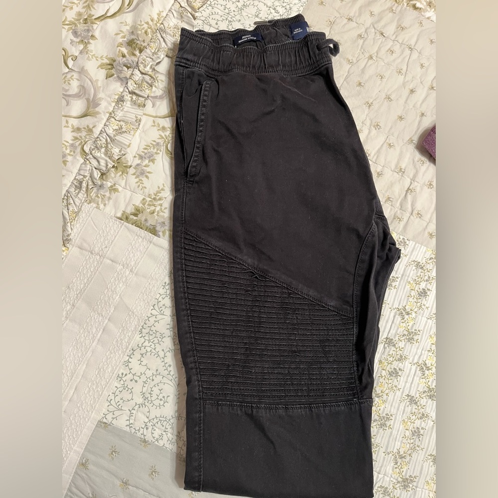 Mens Hollister Black Jogger Pants